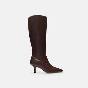 Coach Maple Kitten Heel Tall Boot